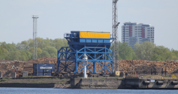 Kokmateriālu terminālis Rīgas ostā. Kokmateriālu terminālis Rīgas ostā.