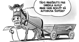 Zīmē Gatis Šļūka. Mani grib nodzīt kā autobusa šoferi?