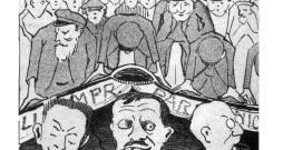 Karikatūra par Latvijas iedzīvotāju vairākuma attieksmi. Karikatūra par Latvijas iedzīvotāju vairākuma attieksmi.