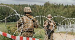 Nacionālo bruņoto spēku mācības Krāslavas novadā šā gada augustā.