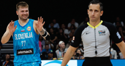 Luka Dončičs un Gatis Saliņš. Luka Dončičs un Gatis Saliņš.