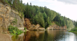 Gaujas krasti GNP teritorijā. Gaujas krasti GNP teritorijā.