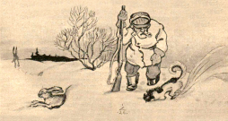 Ilustrācija izdevumā Mednieks un Makšķernieks (01.04.1931.) Ilustrācija izdevumā Mednieks un Makšķernieks (01.04.1931.)