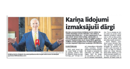 "Latvijas Avīze" 27. oktobra publikācijā vēstīja par Krišjāņa Kariņa lidojumiem ar speciālajiem reisiem.