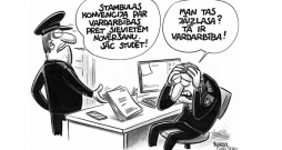 Zīmē Gatis Šļūka. Tā ir vardarbība!