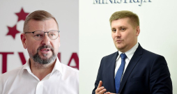 Starp Izglītības un zinātnes ministrijas Sporta departamentu, kuras direktors ir Vladimirs Šteinbergs (pa labi), un Jāņa Buka vadīto Latvijas Olimpisko komiteju valda nesaskaņas par valdes locekļa amatu Latvijas Olimpiskajā vienībā.