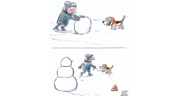 Sniega...vīrs.