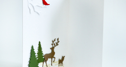 Rokdarbnieces Vijas Inkinas darinātā apsveikuma kartiņa.