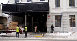 Atjaunotais Jaunais Rīgas teātris Lāčplēša ielā. Atjaunotais Jaunais Rīgas teātris Lāčplēša ielā.