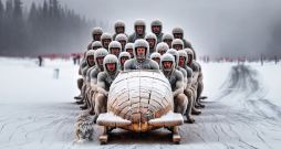 Liepājas teātrī sestdien, 17. februārī, pirmizrādi piedzīvos Regnāra Vaivara dokumentāls varoņeposs par latviešu bobslejistiem.