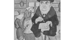 Emilis Melngailis. V. Zosta 1926. gada šaržs "Atpūtā".