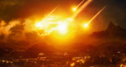 Asteroīdi iznīcina pilsētas.