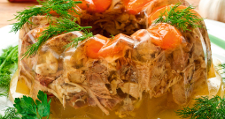 Tradicionālais cūkgaļas galerts.
