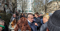 Jūlija Navaļnaja un Mihails Hodorkovskis Berlīnē. 