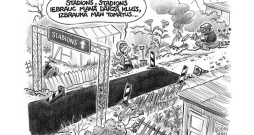 Zīmē Gatis Šļūka. Stadions, stadions, iebrauc manā dārzā kluss... Zīmē Gatis Šļūka. Stadions, stadions, iebrauc manā dārzā kluss...