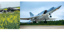 Krievijā nogāzies Ukrainas notriekts bumbvedējs Tu-22M3. Krievijā nogāzies Ukrainas notriekts bumbvedējs Tu-22M3.