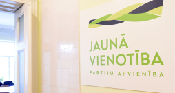 Partijas "Jaunā vienotība" biroja telpas.