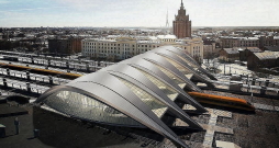 "Rail Baltica" stacijas projekta vizualizācija. "Rail Baltica" stacijas projekta vizualizācija.