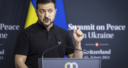 Ukrainas prezidents Volodimirs Zelenskis: "Ja Krievijai būtu interese par mieru, kara nebūtu."