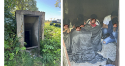 Augšdaugavas novadā kādā viensētā uz aizdomu pamata par atbalsta sniegšanu migrantiem aizturēti vēl divi Latvijas pilsoņi, bet teritorijas apskates laikā pagrabtelpā konstatētas vēl 11 aziātiskas izcelsmes personas bez ceļošanas dokumentiem un derīgām vīzām un uzturēšanās atļaujām. Augšdaugavas novadā kādā viensētā uz aizdomu pamata par atbalsta sniegšanu migrantiem aizturēti vēl divi Latvijas pilsoņi, bet teritorijas apskates laikā pagrabtelpā konstatētas vēl 11 aziātiskas izcelsmes personas bez ceļošanas dokumentiem un derīgām vīzām un uzturēšanās atļaujām.