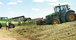 Kad zāle no lauka ir ievesta tranšejā un izlīdzināta, to blietē vēl apmēram pusstundu stundu, līdz masas virsma ir stingra, tajā vairs negrimst tehnikas riteņi un aiz blietēšanas tehnikas paliek stingras, labi saskatāmas riepu pēdas. Kad zāle no lauka ir ievesta tranšejā un izlīdzināta, to blietē vēl apmēram pusstundu stundu, līdz masas virsma ir stingra, tajā vairs negrimst tehnikas riteņi un aiz blietēšanas tehnikas paliek stingras, labi saskatāmas riepu pēdas.