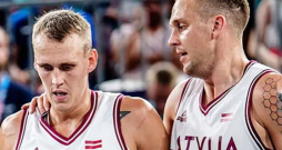 Ja kādreiz tiks izveidota 3x3 basketbola slavas zāle, Kārlim Lasmanim (no labās) un Naurim Miezim tajā noteikti būs vieta.
