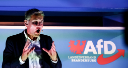 Galēji labējās partijas "Alternatīva Vācijai" (AfD) politiķis Bjerns Heke. Galēji labējās partijas "Alternatīva Vācijai" (AfD) politiķis Bjerns Heke.