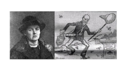E. Prūsa (1878–1950) un preses karikatūra par skandālu.