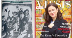 "Mājas Viesa" pirmā – 1997. gada 30. decembra – numura pirmā lappuse, un 800. numura, kas iznāk šodien, vāks.