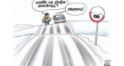Zīmē Gatis Šļūka. Uz zīmēm skatāties?