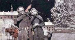 I. Zeberiņa zīmējums 1935. gada janvāra žurnālam "Atpūta".