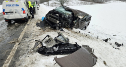 Avārijā 10. janvārī cietušais auto.
Avārijā 10. janvārī cietušais auto.