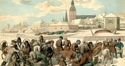 Latviešu zemnieki Rīgā 19. gs. vidū. Latviešu zemnieki Rīgā 19. gs. vidū.