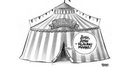 Zīmē Gatis Šļūka. Politiskais cirks