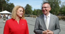 Ministru prezidente Evika Siliņa un Valsts prezidents Edgars Rinkēvičs. Ministru prezidente Evika Siliņa un Valsts prezidents Edgars Rinkēvičs.