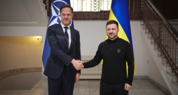 NATO ģenerālsekretārs Marks Rite Ukrainā. NATO ģenerālsekretārs Marks Rite Ukrainā.