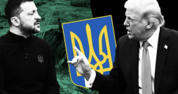 Volodimirs Zelenskis un Donalds Tramps.