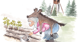 Tā nu kāds ienācis laukā un, klusi kaut ko čāpstinot, sācis rosīties kartupeļu vagās… Tā nu kāds ienācis laukā un, klusi kaut ko čāpstinot, sācis rosīties kartupeļu vagās…