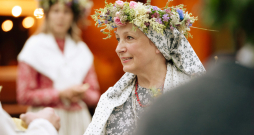 Folkloriste, folkloras kopas vadītāja Aīda Rancāne.