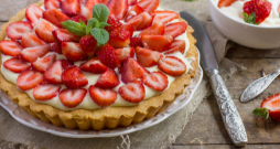 Zemeņu tarte. Zemeņu tarte.