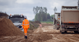 "Rail Baltica" pamattrases būvniecība. "Rail Baltica" pamattrases būvniecība.
