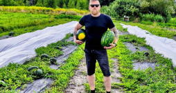 "No plānotajām četrām tonnām šogad arbūzu raža būs tikai 1,2 tonnas. Mūsu lauki atrodas netālu no Jūrmalas, un ražu galvenokārt negatīvi ietekmēja līča ziemeļu vēji. To dēļ jūnijā bites nevarēja palidot un nenotika apputeksnēšanas," stāsta Aldis Stabulnieks no Gātciema Mārupes novadā, kurš arbūzus lielākos apjomos audzē otro gadu.