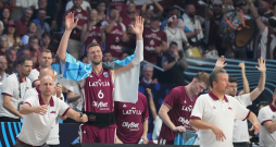 Eiropas čempionāta finālturnīra A apakšgrupas spēle basketbolā vīriešiem starp Latvijas un Čehijas valstsvienībām "Xiaomi arēnā". Eiropas čempionāta finālturnīra A apakšgrupas spēle basketbolā vīriešiem starp Latvijas un Čehijas valstsvienībām "Xiaomi arēnā".