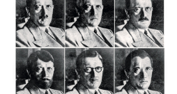1944. gadā ASV Stratēģisko pakalpojumu biroja kara laika izlūkošanas aģentūra izgatavoja fotoattēlus, lai parādītu, kā Hitlers varētu būt maskējies, ja bēgtu. Pirmais ir īsts Ādolfa Hitlera attēls, bet pārējos piecus 1944. gada 6. jūnijā uzņēma Ņujorkas grima mākslinieks Edijs Sencs. Sazvērestības teorijas par Ādolfa Hitlera nāvi ir pretrunā ar faktu, ka Ādolfs Hitlers 1945. gada 30. aprīlī izdarīja pašnāvību savā bunkurā. 1944. gadā ASV Stratēģisko pakalpojumu biroja kara laika izlūkošanas aģentūra izgatavoja fotoattēlus, lai parādītu, kā Hitlers varētu būt maskējies, ja bēgtu. Pirmais ir īsts Ādolfa Hitlera attēls, bet pārējos piecus 1944. gada 6. jūnijā uzņēma Ņujorkas grima mākslinieks Edijs Sencs. Sazvērestības teorijas par Ādolfa Hitlera nāvi ir pretrunā ar faktu, ka Ādolfs Hitlers 1945. gada 30. aprīlī izdarīja pašnāvību savā bunkurā.