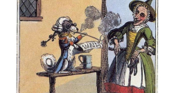 19. gs. sākuma karikatūra par "The London Gazette".