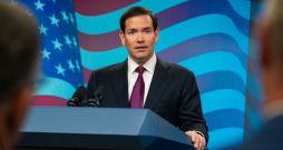 ASV valsts sekretārs Marko Rubio. ASV valsts sekretārs Marko Rubio.