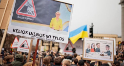 Protests Viļņā.