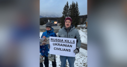 Ekrānuzņēmums no protesta video.