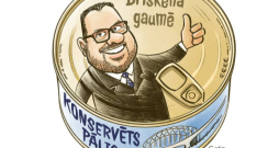 Zīmē Gatis Šļūka. Konservēts pālis "Briškena gaumē"