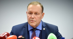 Iekšlietu ministrs Rihards Kozlovskis. Iekšlietu ministrs Rihards Kozlovskis.
